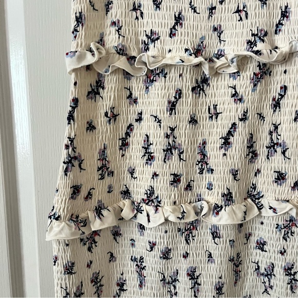 White Floral Tank Top Dress - Picture 3 of 6